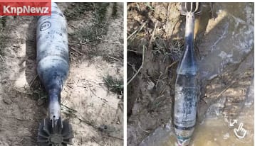 नोन नदी में मछली पकड़ते समय मिला 'मोर्टार', हाथ में पकड़कर दौड़ा युवक